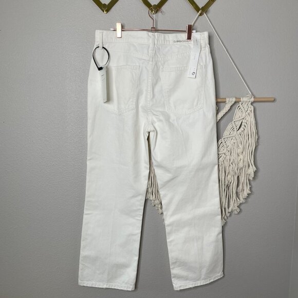 Current/Elliott The Vanessa Jean Size 31 Winter White Out Denim Flare Cotton New - Picture 7 of 13